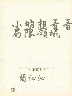 小明想看看永久局限领域封面