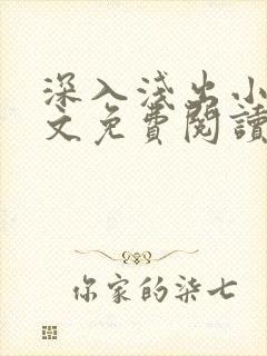 深入浅出小说全文免费阅读笔趣阁