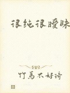 很纯很暧昧小说