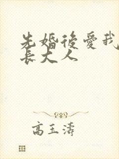 先婚后爱我的市长大人