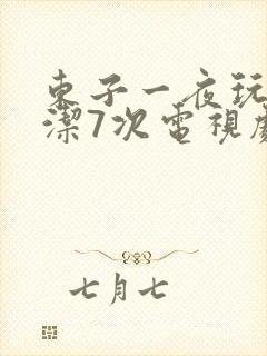 东子一夜玩弄白洁7次电视剧封面