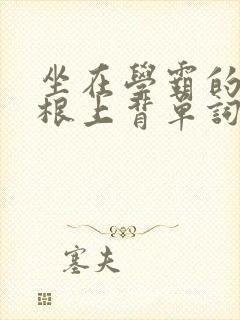 坐在学霸的大紫根上背单词封面