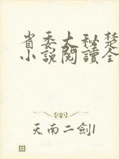 省委大秘楚东恒小说阅读全文