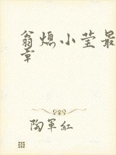 翁熄小莹最新节章