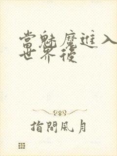 当魅魔进入快穿世界后封面