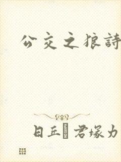 公交之狼诗晴