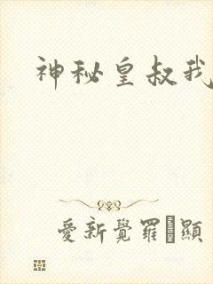 神秘皇叔我要了封面