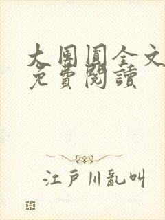 大团圆全文完整免费阅读