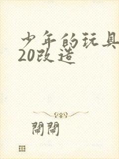 少年的玩具1一20改造封面