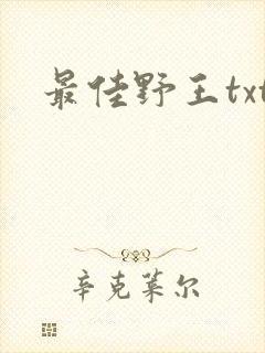 最佳野王txt