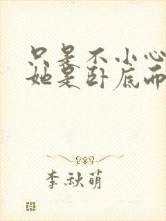 只是不小心发现她是卧底而已封面