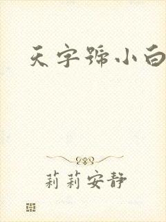 天字号小白脸
