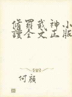 修罗武神小说阅读全文正版封面