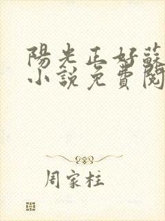 阳光正好苏玥玥小说免费阅读