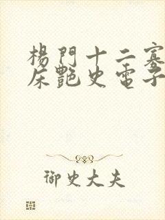 杨门十二寡妇肉床艳史电子书
