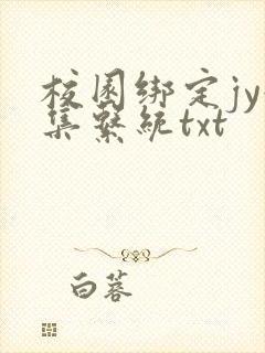 校园绑定jy收集系统txt封面