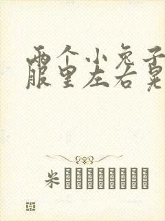两个小兔子在衣服里左右晃