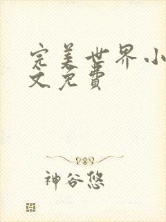 完美世界小说全文免费