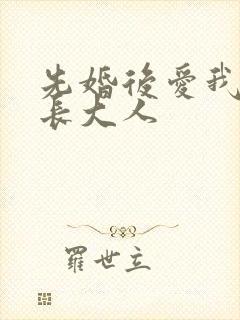先婚后爱我的市长大人