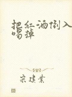 把红酒倒入b里喝掉封面