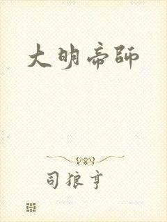 大明帝师封面