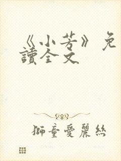 《小芳》免费阅读全文封面