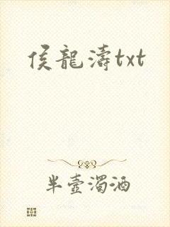 侯龙涛txt封面