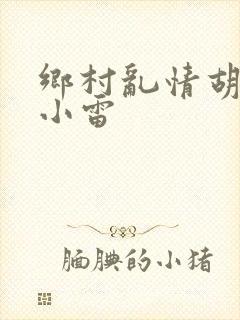 乡村乱情胡秀英小雷封面