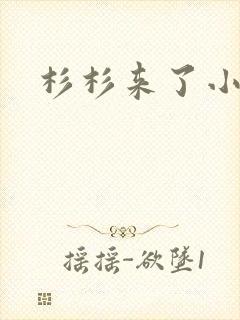 杉杉来了小说封面