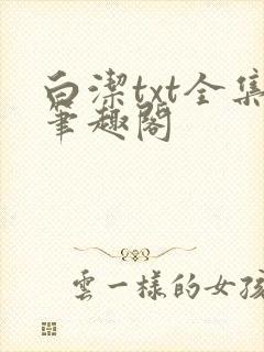 白洁txt全集笔趣阁