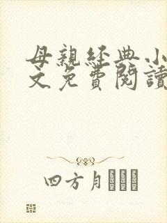 母亲经典小说全文免费阅读封面