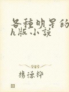 各种明星的综艺h版小说