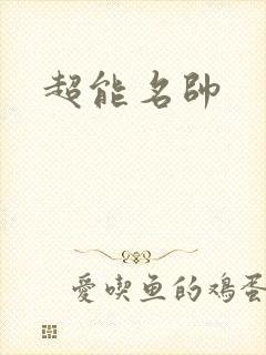 超能名帅封面