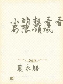 小明想看看永久局限领域封面