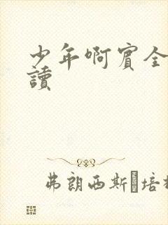 少年啊宾全文阅读