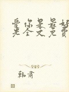 爱你是最好的时光全文免费阅读封面