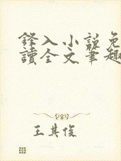 锋入小说免费阅读全文笔趣阁