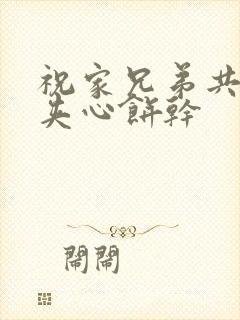 祝家兄弟共享后夹心饼干