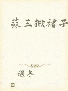 苏三掀裙子
