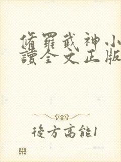 修罗武神小说阅读全文正版