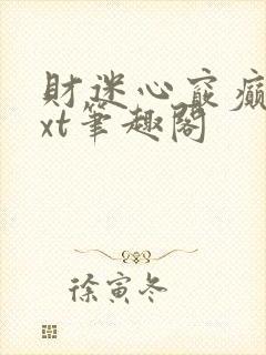 财迷心窍癫婆txt笔趣阁封面