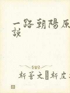 一路朝阳原著小说