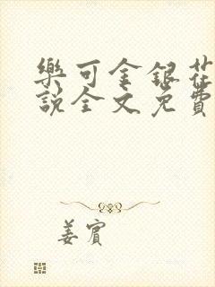 乐可金银花露小说全文免费阅读封面