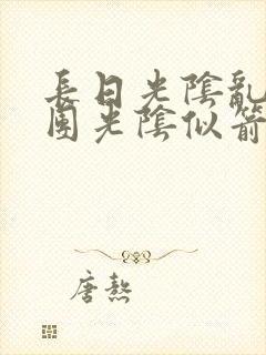 长日光阴乱作一团光阴似箭眇眇翟