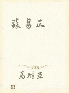苏易正封面