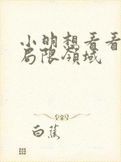 小明想看看永久局限领域封面