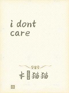 i dont care封面
