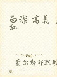 白洁 高义 美红封面