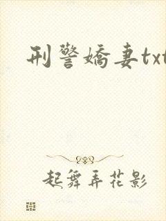 刑警娇妻txt