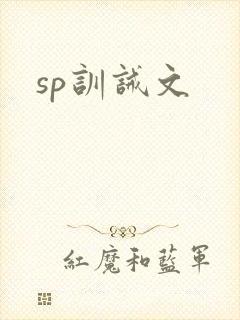 sp训诫文